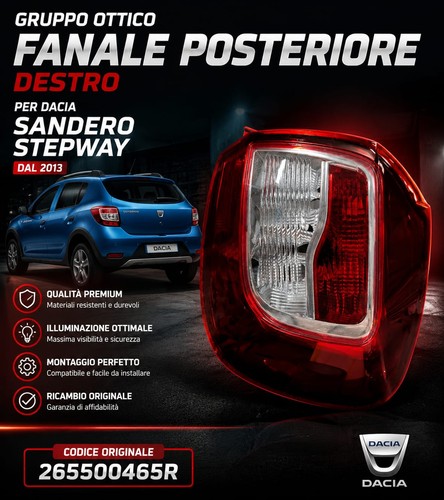 Ricambio fanale dacia - ricambio, dx